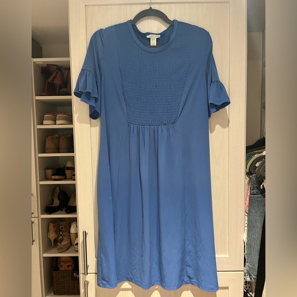 Women’s Blue Short Sleeve Dress Size 12